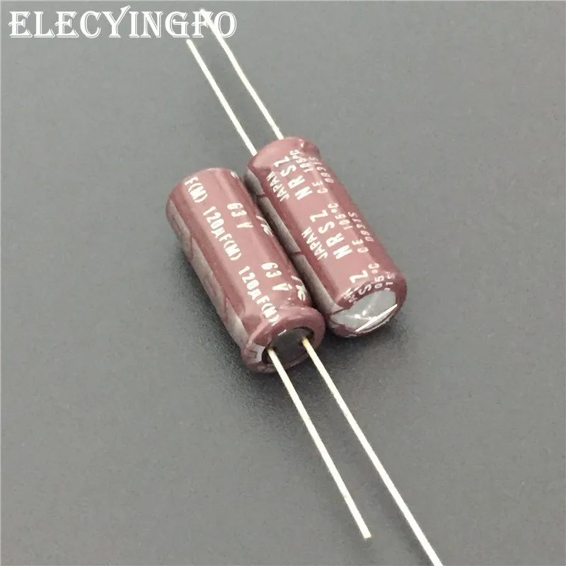 

10pcs 120uF 63V120uf Japan NIC NRSZ Series 8x20mm Very Low Impedance 63V120uF Aluminum Electrolytic capacitor