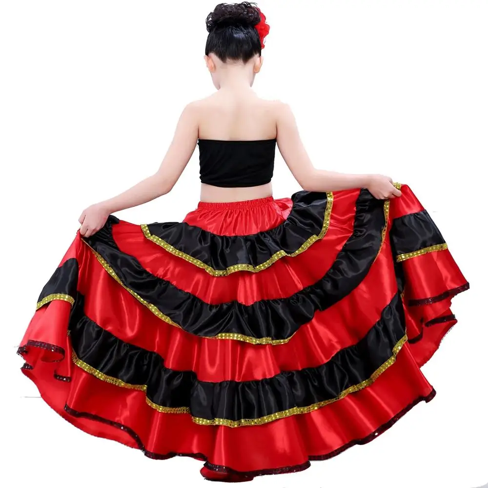 Женский костюм для танца живота юбка испанского фламенко одежда 540|Фламенко| |