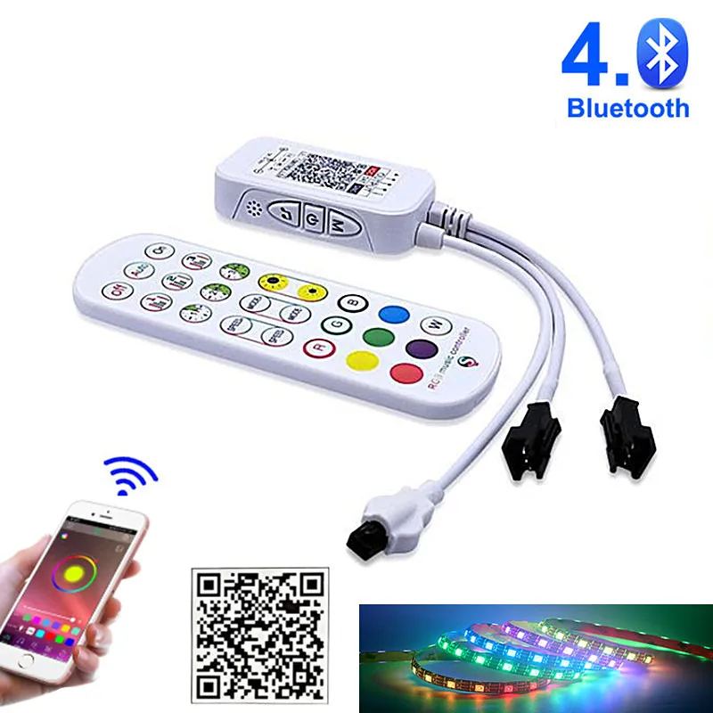 Bluetooth Контроллер WS2812B WS2811 для адрессветильник светодиодной ленты 5050 RGB
