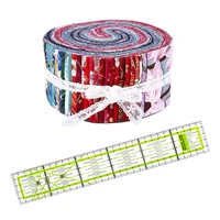 dailylike roll up cotton fabric quilting strips cotton craft fabric bundle quilting fabric patchwork with patchwork ruler inch