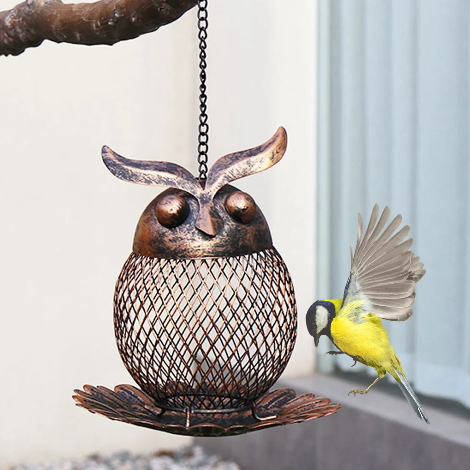 

Outdoor garden wrought iron owl hummingbird bird feeder hummingbird feeder hummingbird feeder