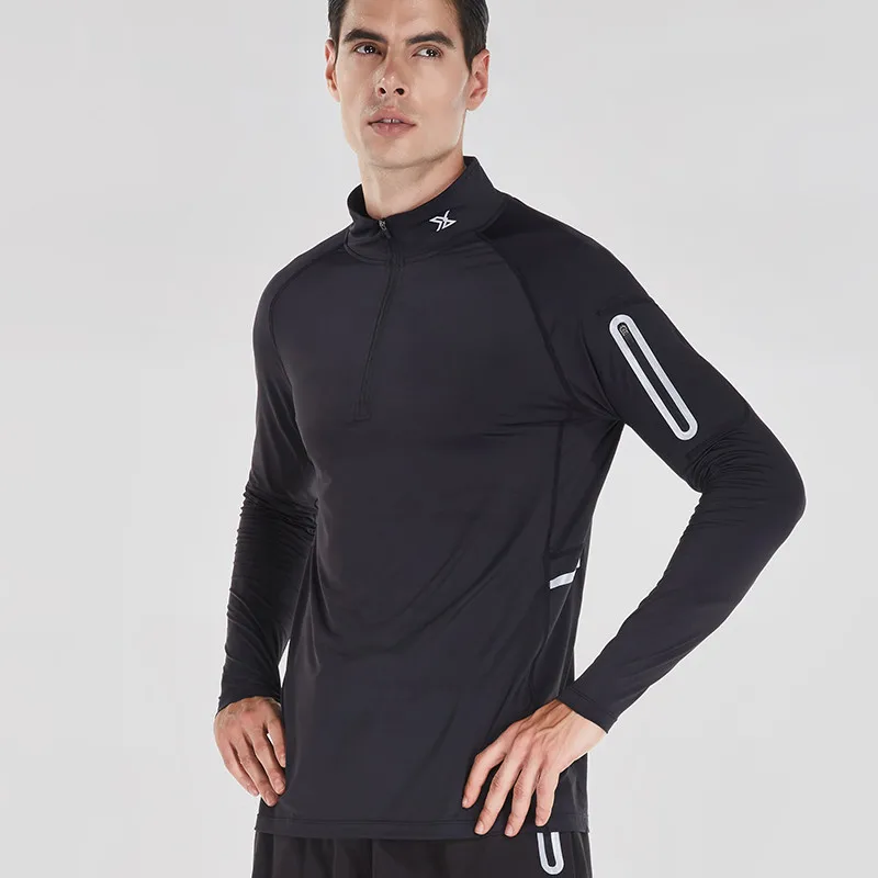 Vansydical Rashgard куртка для бега Светоотражающая спортивная рубашка мужчин спортзала