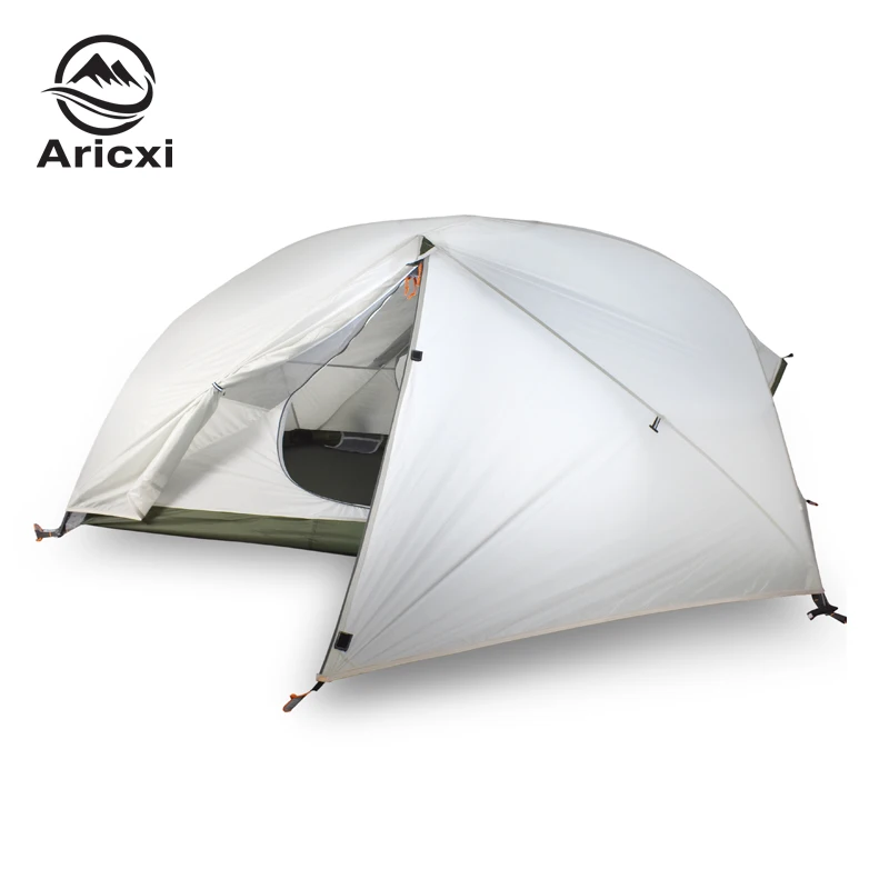 Billig Aricxi 4 Saison Camping Zelt 20D Nylon Fabic Doppel Schicht Wasserdichte Zelt Für 2 Personen