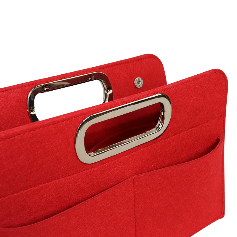 

Handbag with Felt Insert Bag Makeup Storage Bag Portable Cosmetic Bag Girl Cosmetic Storage Bag