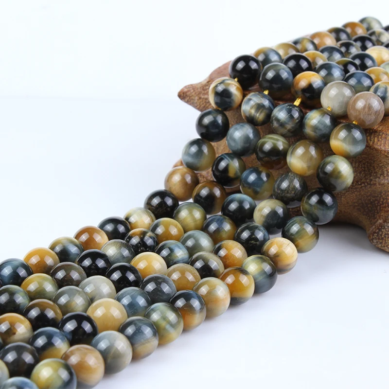 

Натуральный камень «тигровый глаз», 8/10/12 мм, Круглые, разноцветные, синие, желтые, свободные бусины, аксессуары для изготовления ювелирных и...