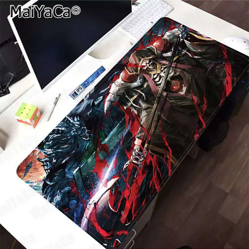 MaiYaCa Overlord персонажи офисные мыши геймер мягкий коврик для мыши Скорость/Управление версия большой игровой коврик для мыши