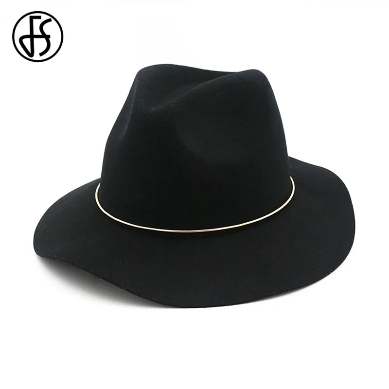 FS Демисезонный шерстяная шляпа Fedora Джаз фетровые шляпы розовый для женщин