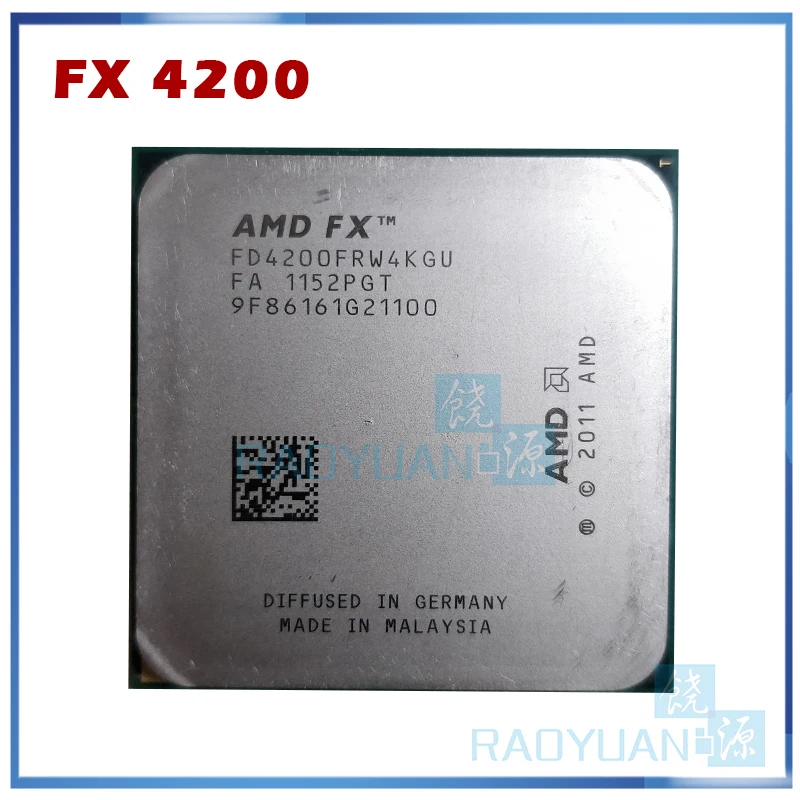 AMD FX-Series FX-4200 FX 4200 3 ГГц Quad-Core Процессор процессор FD4200FRW4KGU гнездо AM3 + | Компьютеры и