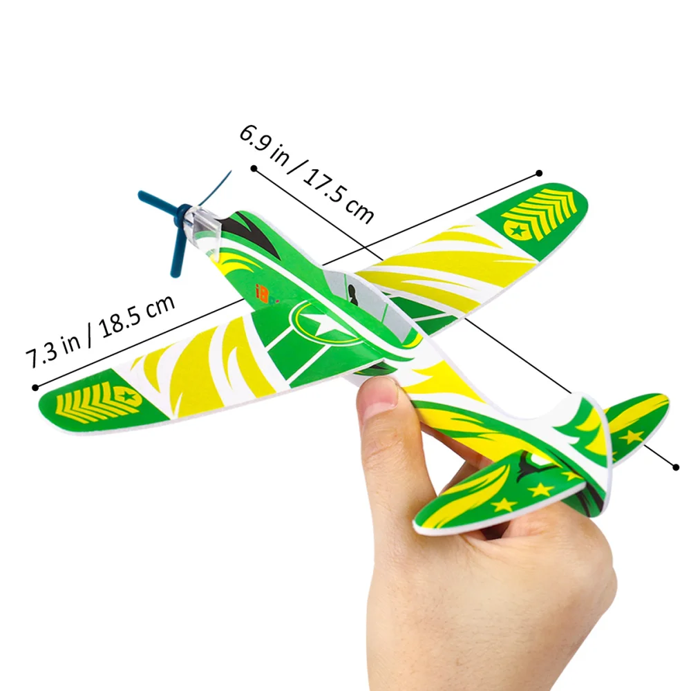 

iBaseToy 36pcs Assembly Flying Glider Plane Lightweight Air Planes Fun Toys Party Favor for Kids