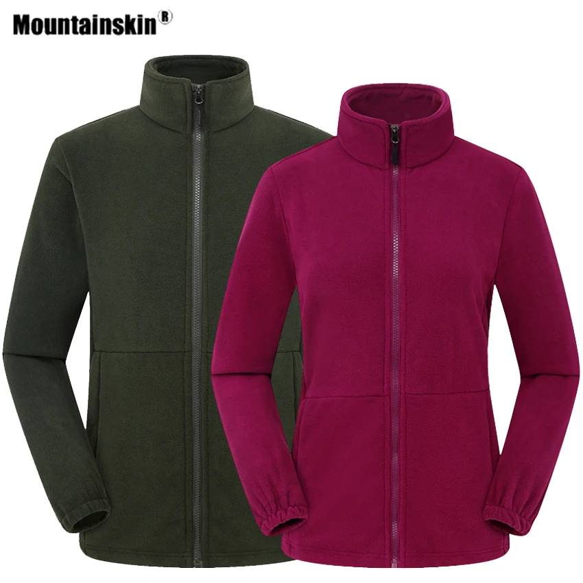 Теплая куртка Mountainskin для мужчин и женщин флисовая занятий спортом на открытом