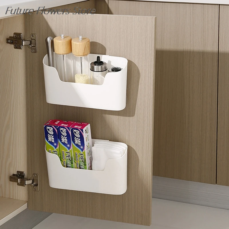 

Wall Mounted Storage Box Sundries Organizer Kitchen Cabinet Door Container Case Can Be Used To Place Mobile Phones Storage Case