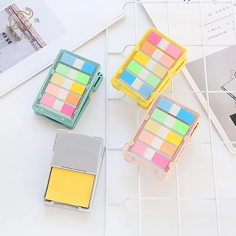 1 шт. многофункциональная мини блокнот с зажимом для книг N Times Sticky Notes школьные