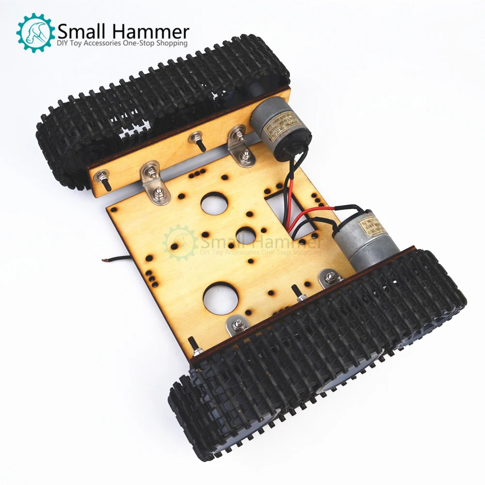 Деревянный Танк робот шасси DC9-12V гусеничный Автомобиль DIY arduino монтажный комплект