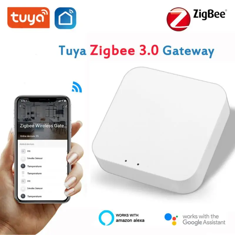 Беспроводной шлюз Tuya ZigBee 3 0 умный мостовой хаб дистанционное управление через