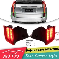 red led rear bumper tail light for mitsubishi pajero sport 2015 2016 brake lamp