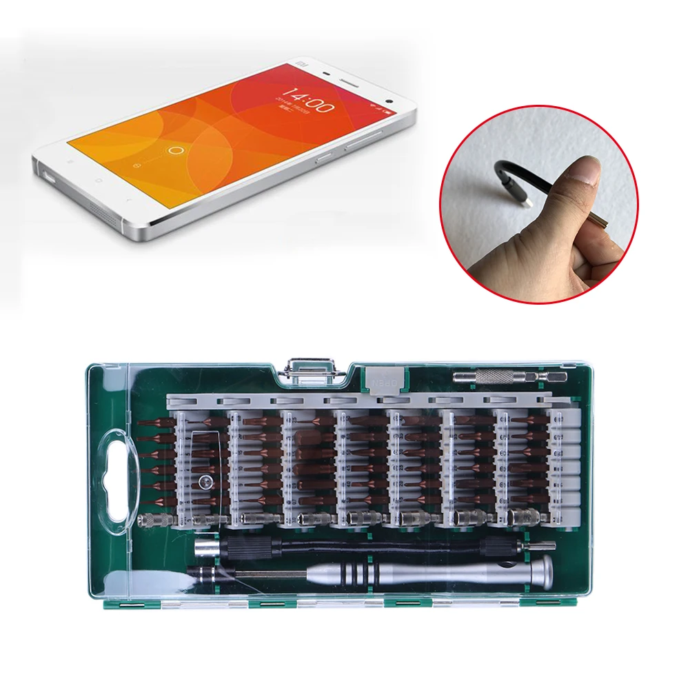 

53 in1 Multi-Bit Precision Torx Screwdriver Tweezer Cell Phone Repair Tool Professional Magnetic Screwdriver Set for Computer