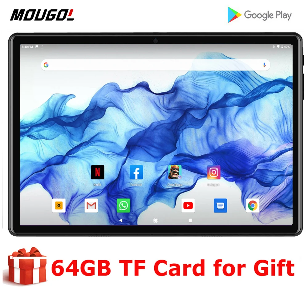 Планшет с 10 дюймовым дисплеем ОЗУ 2 Гб ПЗУ 32 ГБ Android 2020|Планшеты| |