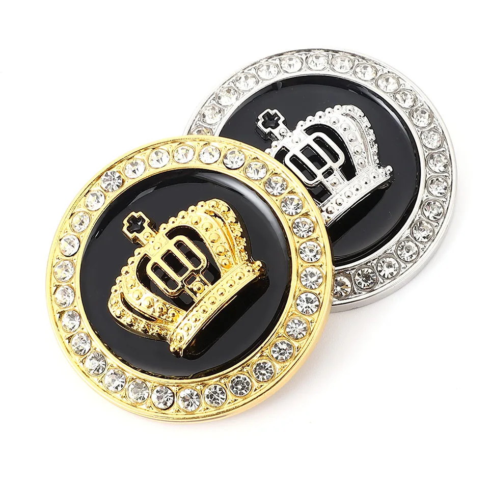 3D металлическая коронка стикер автомобильный с бриллиантом Авто эмблемы