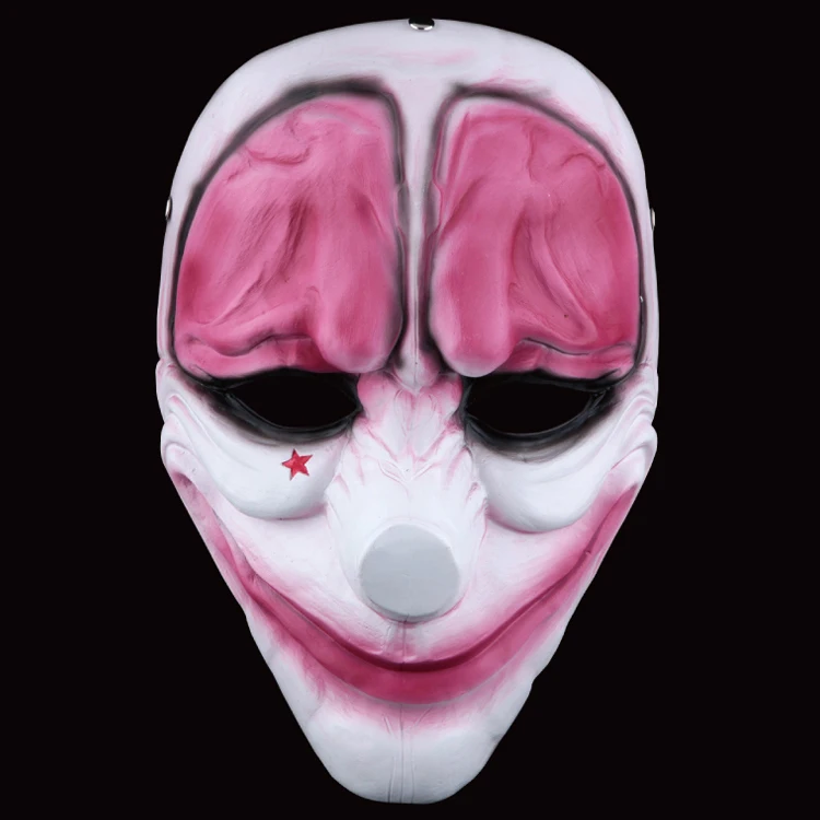 Две маски для Хэллоуина Payday 2 тематическая маска игра день урожая вечеринки