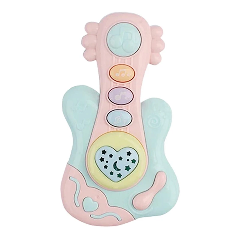 

Baby Musical Toy, Educational Piano Music Toy Guitar / Rattle Toy with Lights