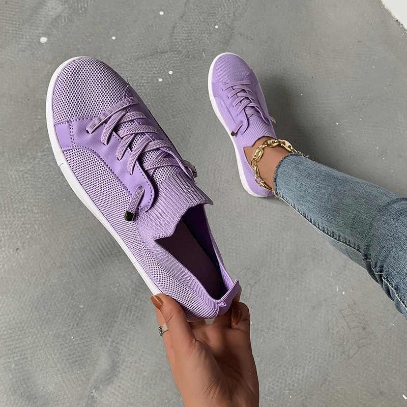 

2021 Women Sneakers Casual Flat Ladies Shoes Fashion Breathable Comfort Women's Flat Shoes Mesh Women's Shoes Bling