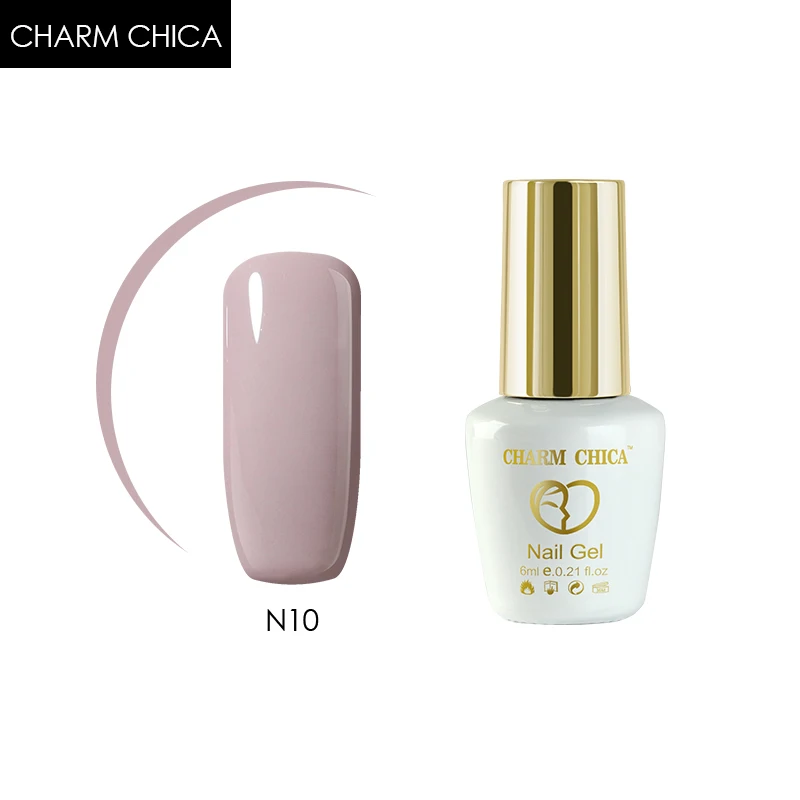 CHARM CHICA лак для ногтей серый телесный синий цвет Гибридный гель удаляющийся