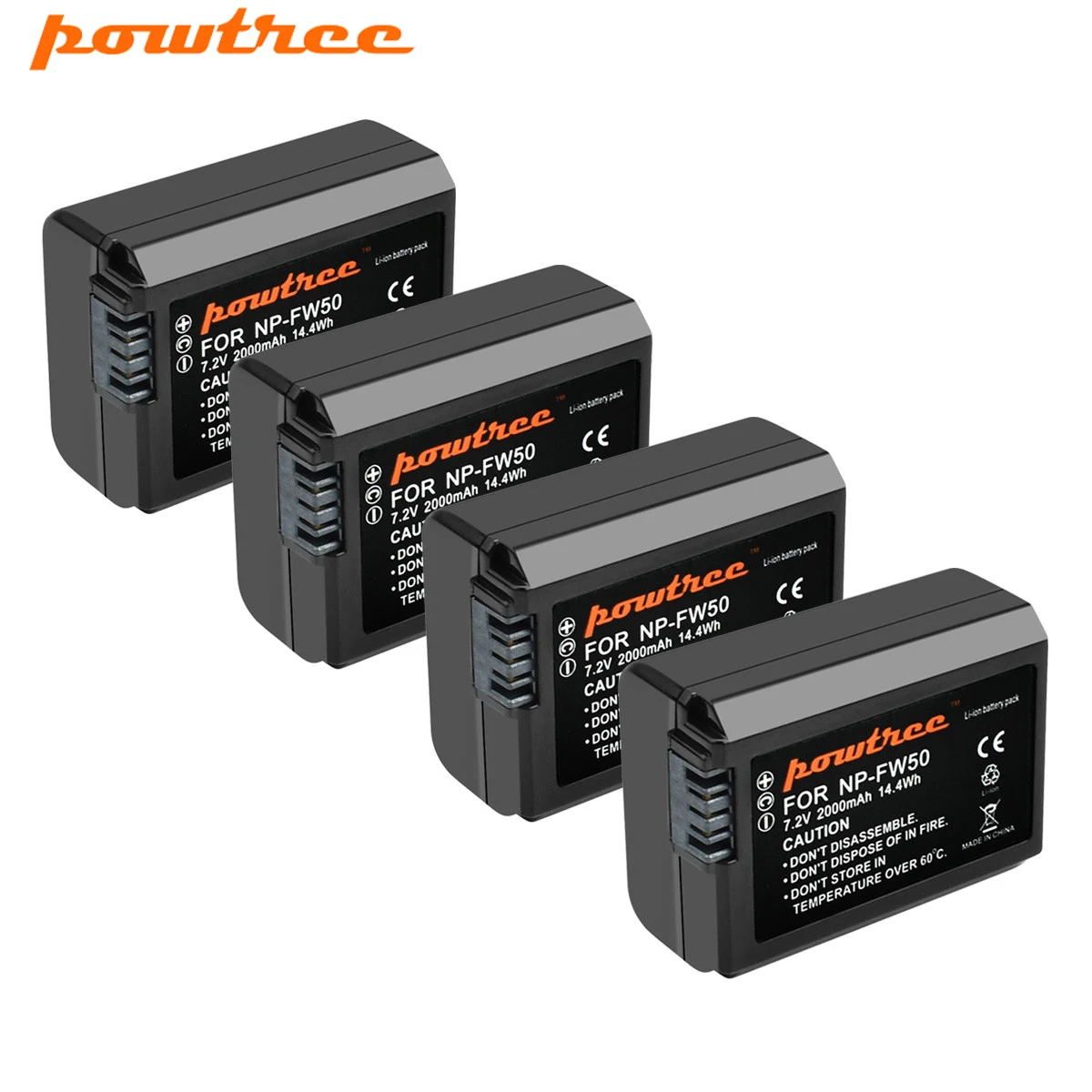 Powtree для Sony 2000 мАч NP FW50 батарея AKKU NEX 7 5N 5R F3 Alpha a5000 a6000 3D a7II|Цифровые аккумуляторы| |