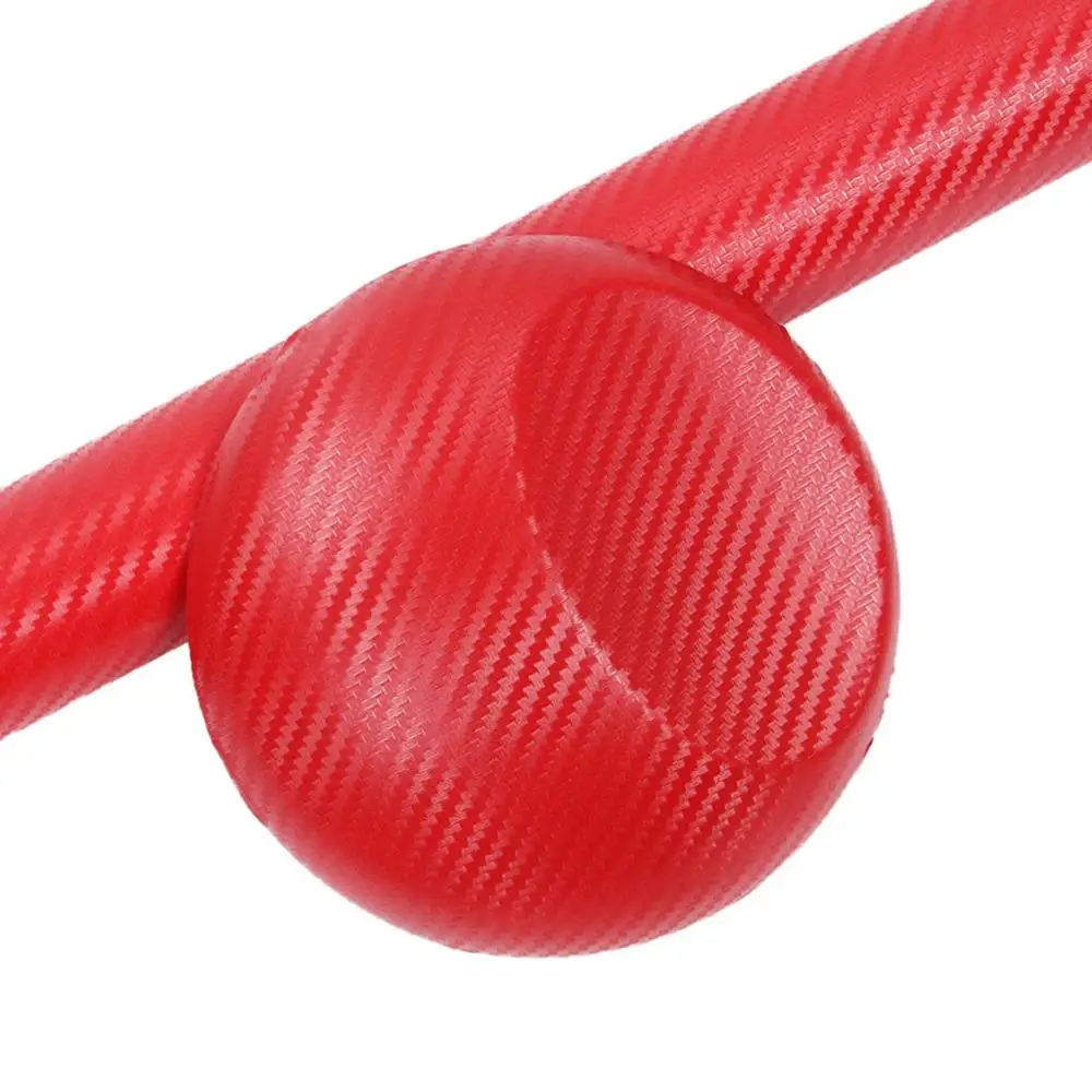 10x152 см Красный Модный 3D виниловый стикер из углеродного волокна для мотоцикла