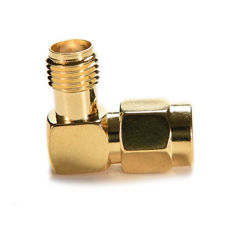 3PCS SMA Male Plug To Female Jack RF Coax Adapter Convertor Right Angle Goldplated 90 Degree Golden | Компьютеры и офис