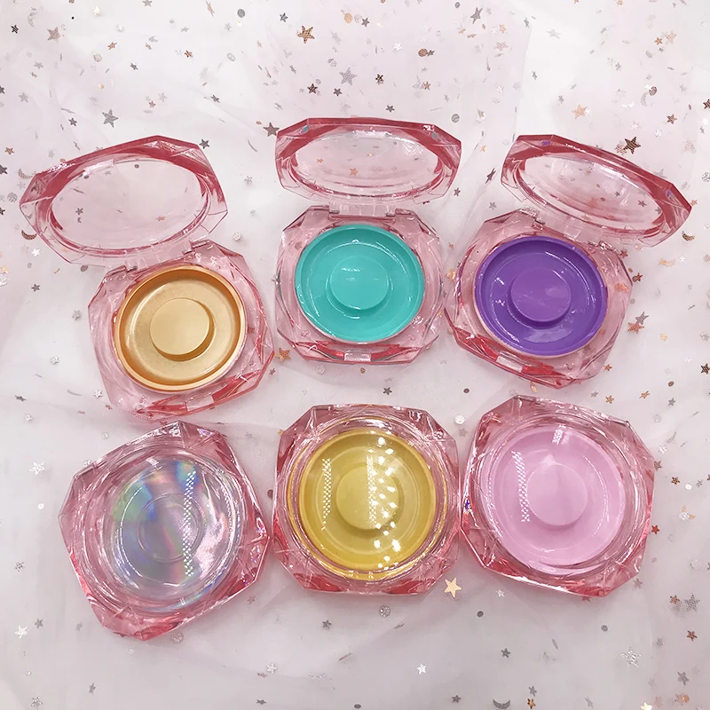 Новый квадратный розовый чехол с алмазным блеском для накладных ресниц