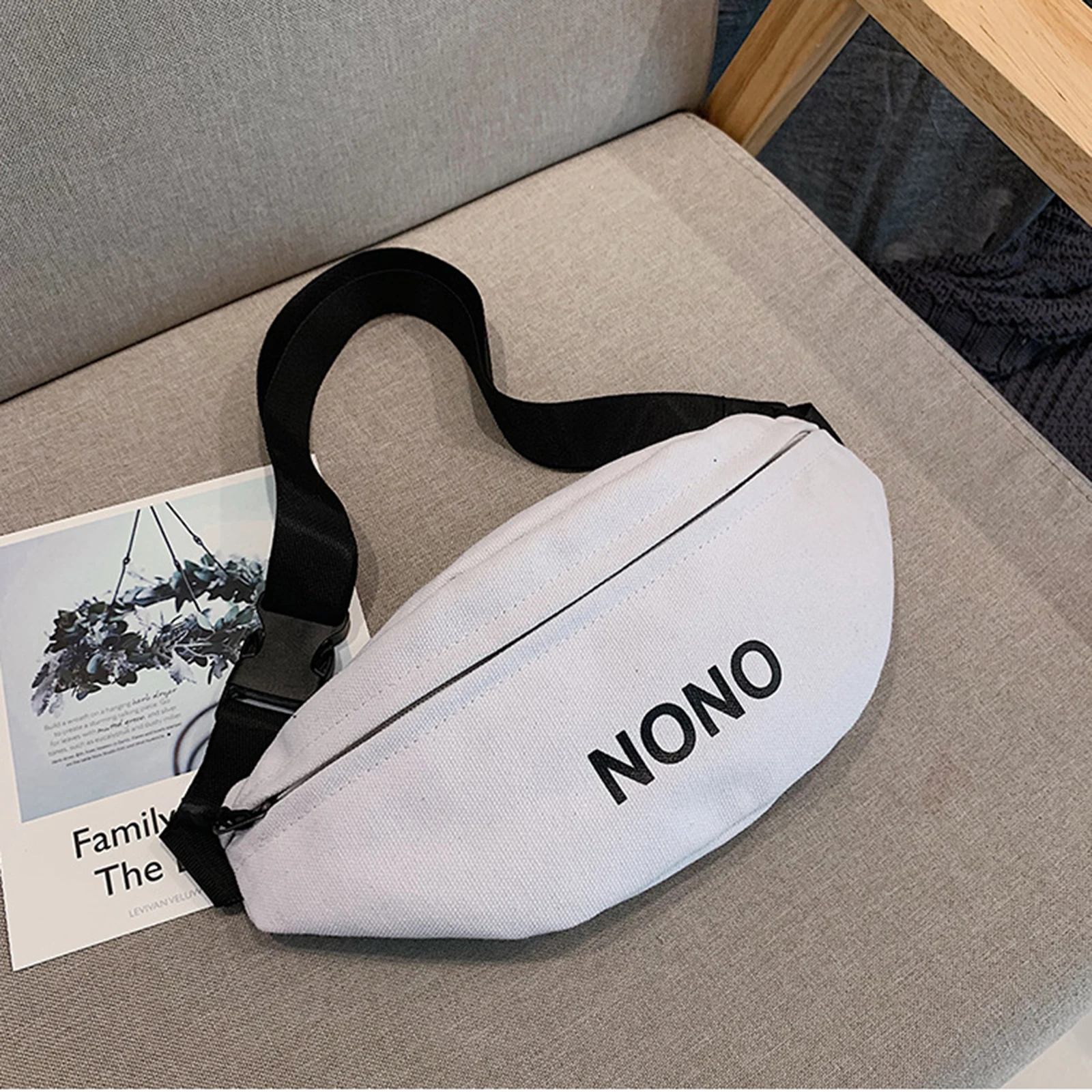 

Unisex Street Waist Bag Letter Fanny Packs Travel Chest Shoulder Bag New Fashion Belt Hip Hop Bag for Ladies Girl Waist Bag