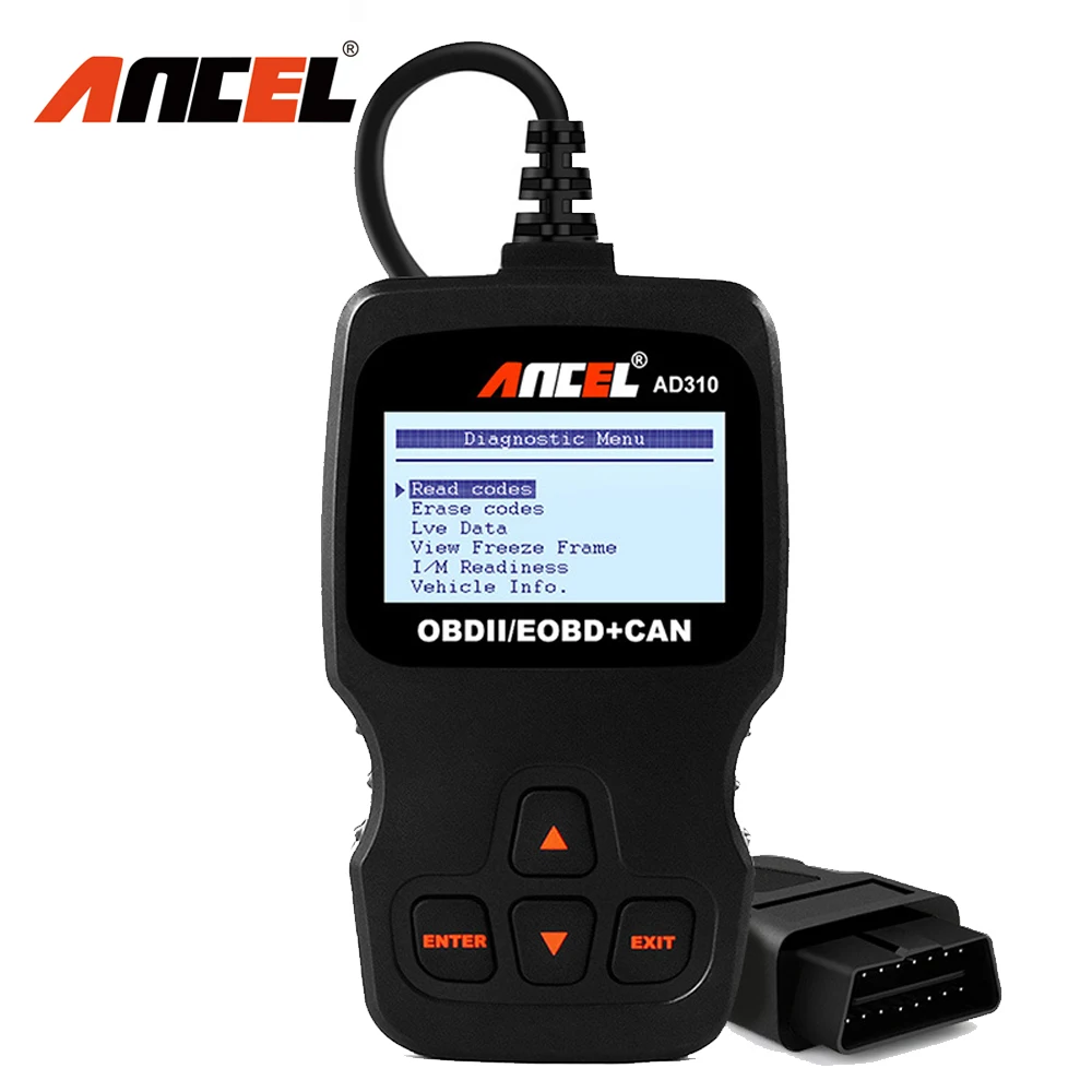 

Сканер ANCEL AD310, OBD2, профессиональный диагностический Автомобильный сканер, считыватель кодов, OBD 2, автомобильные инструменты, сканер OBDII PK OM123
