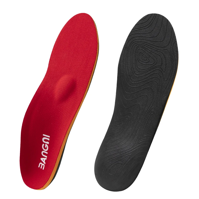 3ANGNI ортопедический ботинок стельки супинатор вставка ортопедические умеренные плоскостопие пятки Боль подошвенный фасциит для мужчин и женщин подошва - Цвет: 127-A