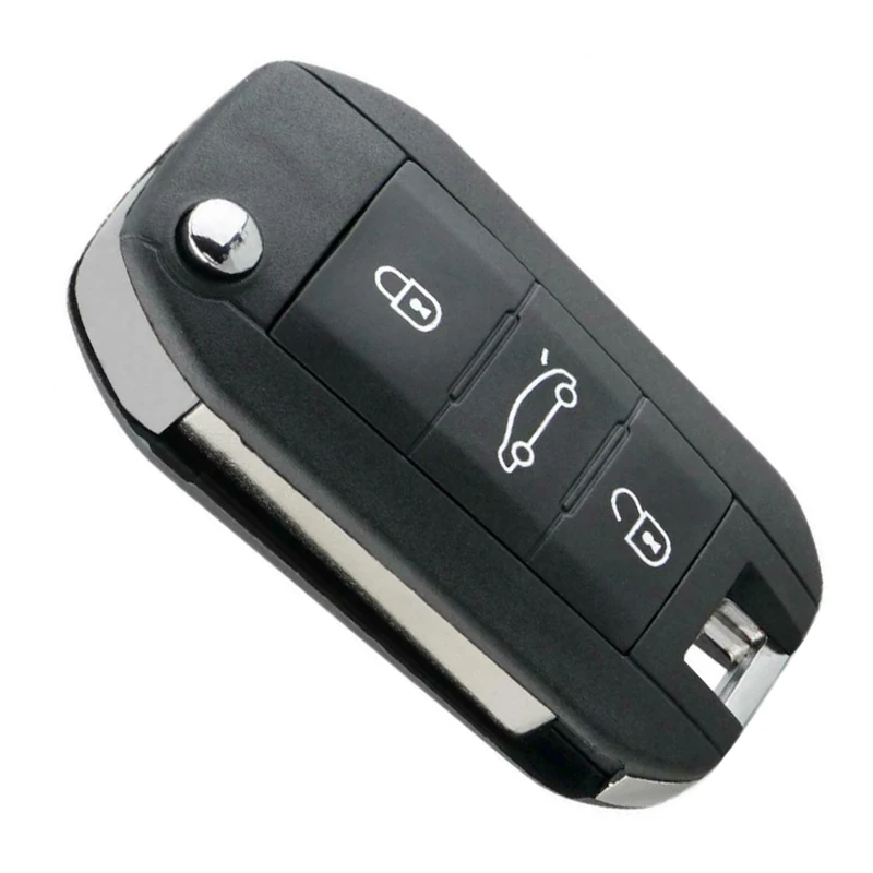 

Автомобильный ключ-брелок с дистанционным управлением и 3 кнопками ID46, 433 МГц, подходит для Peugeot 208 2008 301 308 508 4008 5008