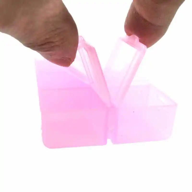 3 шт прозрачный пластиковый прямоугольник 10 отсек Коробка для хранения серьги