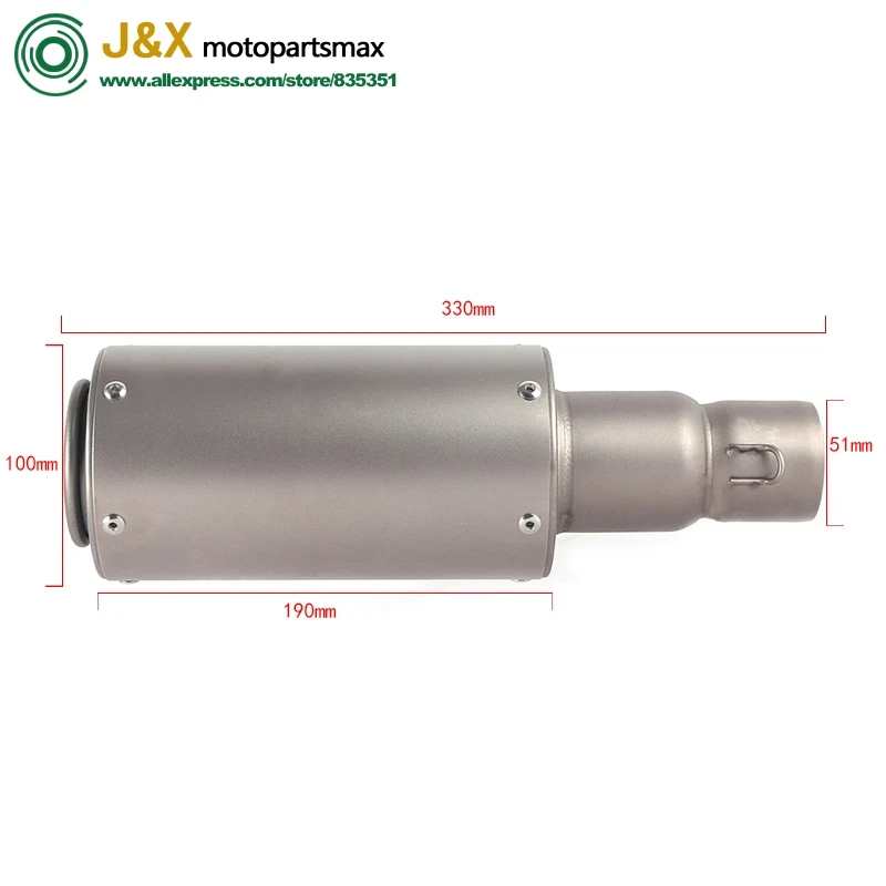 

For Kawasaki Z800 Motorcycle Modified Full Middle Link Pipe Full Exhaust Escape System Slip-On