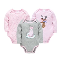 romper baby girl clothes outfit cartoon cotton roupa de bebe 3pcs long sleeve newborn toddler boy romper autumn baby clothing
