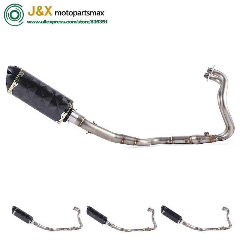 

Motorcycle Exhaust Full System Middle Conector Middle Pipe For Kawasaki Ninja250 Ninja300 Without Exhaust slip-on