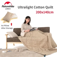 naturehike winter outdoor ultralight cotton quilt travel portable wearable soft shawl keep warm comfortable sleeping tent blanke