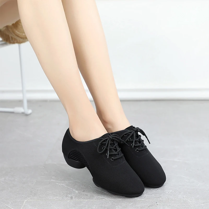 SWDZM Men Latin Dance Shoes Ballroom Modern Tango Jazz soft sole Oxford Shoes practice dance shoes Men Dance Sneaker size 34-45