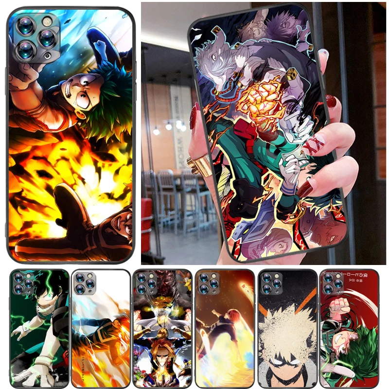 

My Hero Academia Todoroki Shouto Tomura Boku Bakugou Katsuki Dabi Shigaraki Phone Case For iPhone 11 Pro MAX Soft TPU Funda