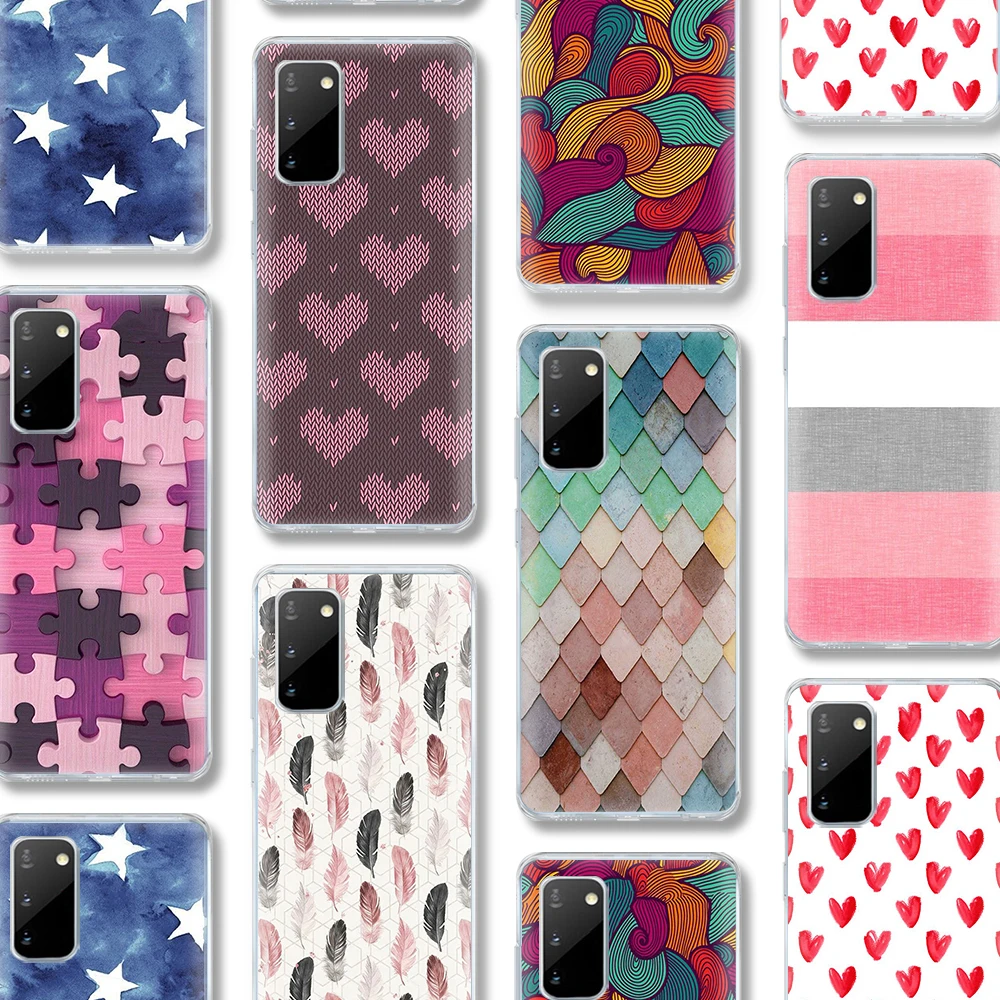 

ciciber Cute Pattern Case For Samsung Galaxy A51 A50 S20 S10 A71 A70 A40 S9 S8 A30 S7 S10e Ultra Note 10 9 8 Edge Plus Silicone