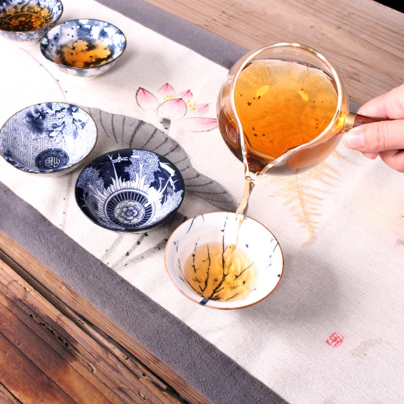 Керамический чайный набор кунг фу маленькая чайная чашка в японском стиле одна