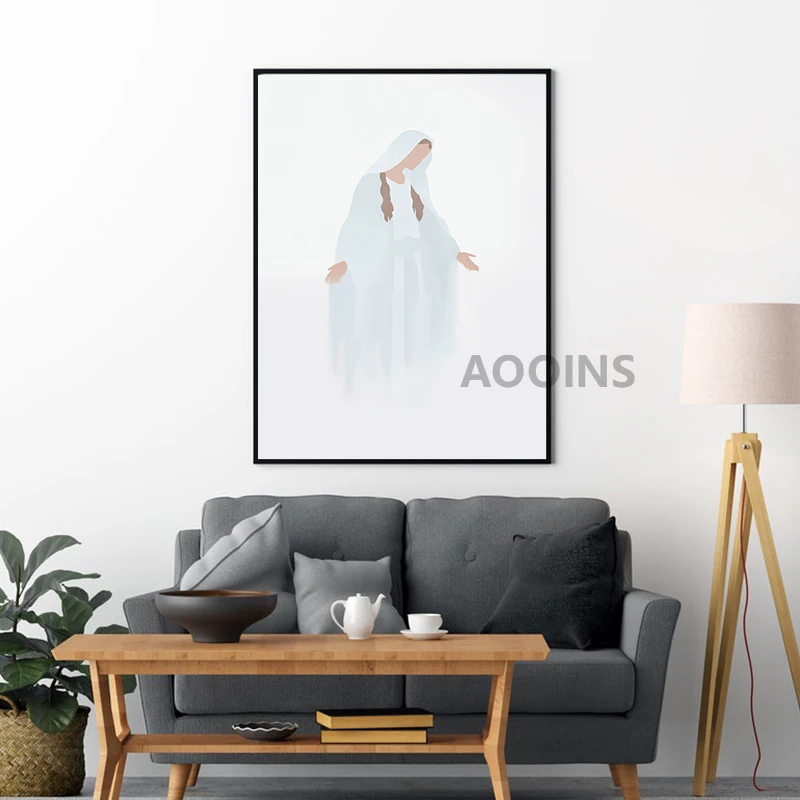 Рисунок на холсте с изображением восстановленного Иисуса Христа | Дом и сад