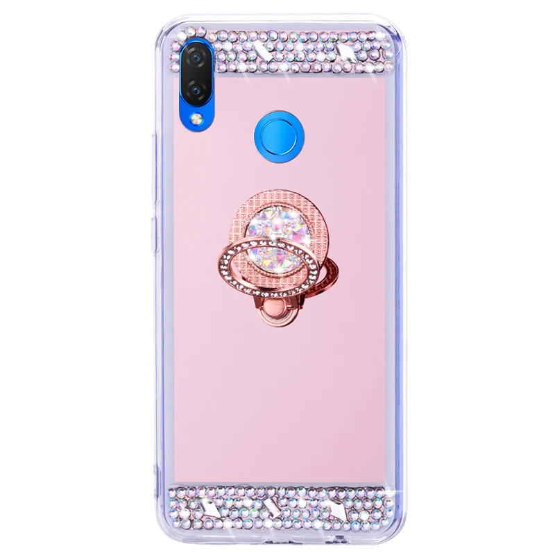 Чехол для телефона Huawei P20 Mate 20 lite P30 Pro 8X Honor 10i 9X зеркальная подставка с кольцом Y9 Y7 P