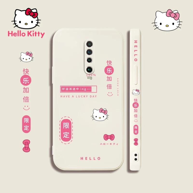 

Hello Kitty for Redmi 30/30Pro Side Pattern Liquid Silicone Camera All-inclusive Anti-fall Mobile Phone CaseSuitable for girls