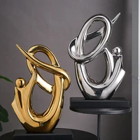 ceramic figurine abstract statues and sculptures nordic home decoration office desk accessories living room bookshelf ornaments