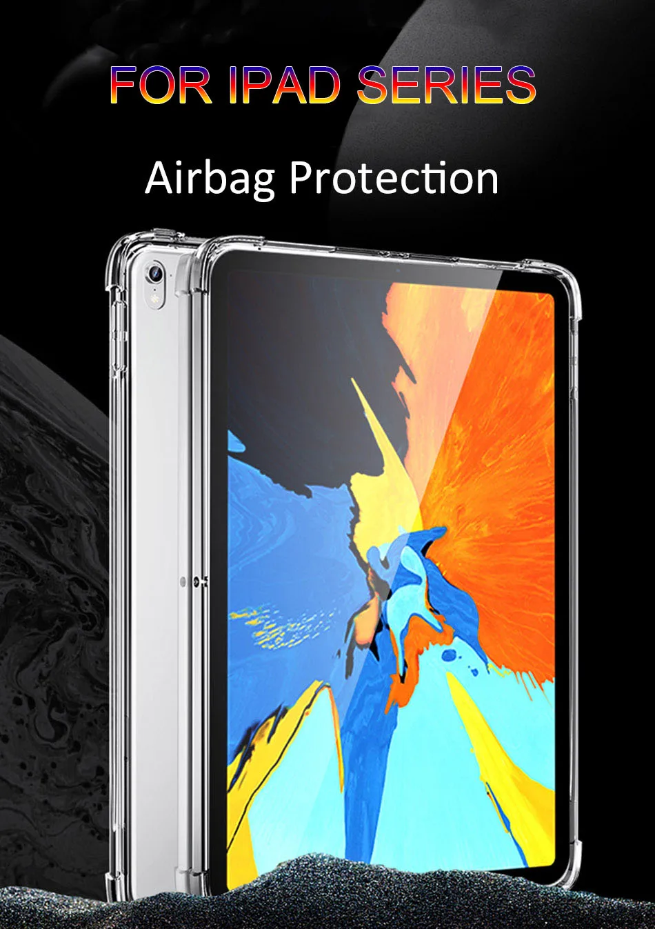 Защитный чехол для iPad Mini 5 4 1, высокопрозрачный ударопрочный защитный чехол из ТПУ для iPad Air 2 3 Pro