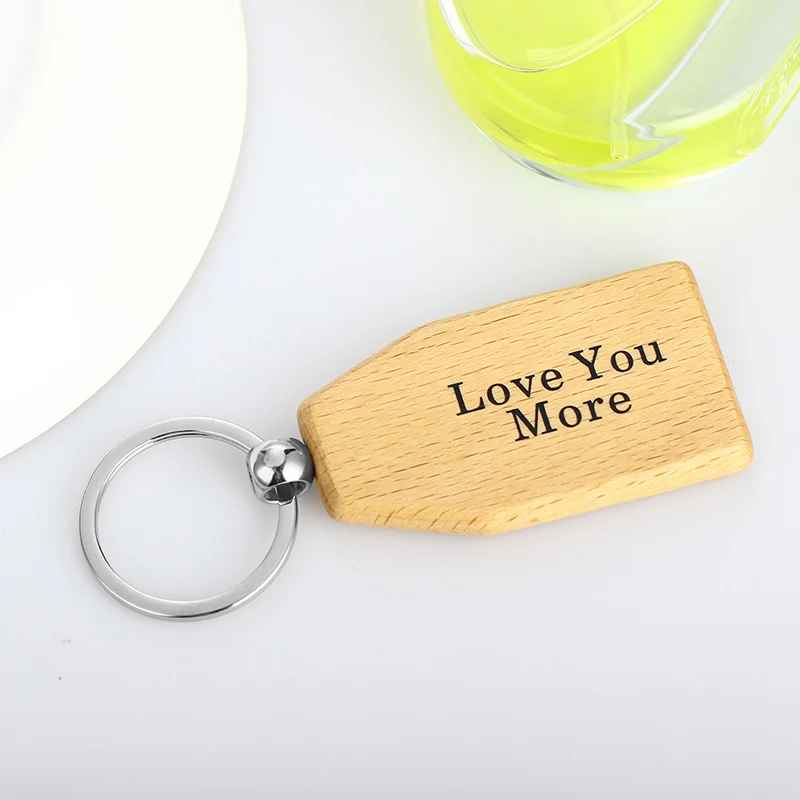 Best Family Ever Keychain Mom Dad Wooden Keyring Love You More Key Chain Gifts | Украшения и аксессуары