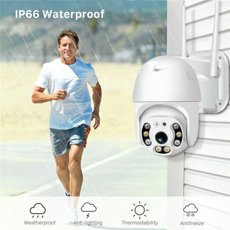 Беспроводная скоростная купольная IP-камера 1080P PTZ Wi-Fi 720P | Безопасность и защита